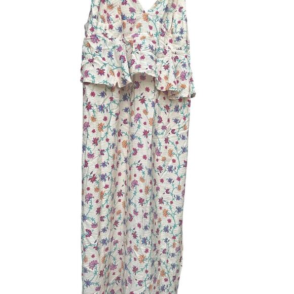 Jenny K Future Collective Dress Floral Empire Ruffle Midi Sundress Size 14 NWOT - Picture 2 of 8